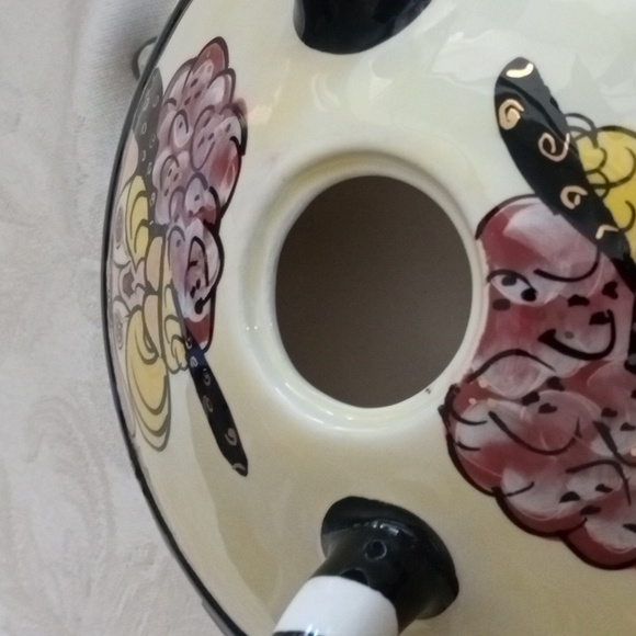 Set Whimsical Aunt Gertie Ceramic Sugar & Creamer SWAK Lynda Corneille New - Picture 5 of 15